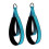 2 Pieces Pilates Double Loop Strap Exercise Strap Beginner D Rings Straps Handle Light Blue 5