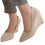 Beige pumps med hæl til damer, størrelse 5,5 2