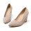 Beige pumps med hæl til damer, størrelse 5,5 4