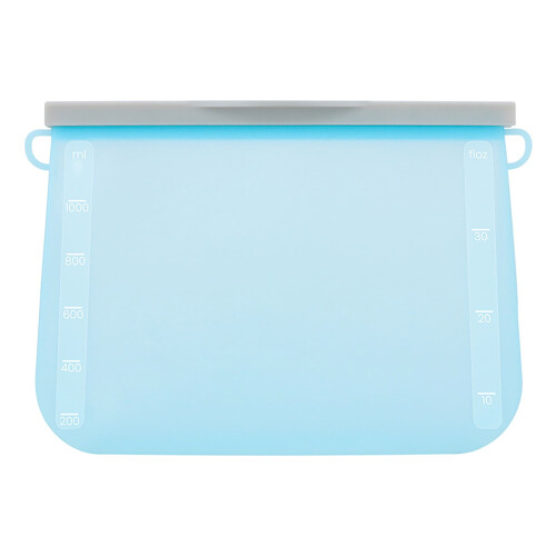 Sac de conservation en silicone bleu petit