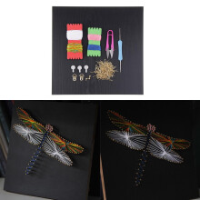 Kit de nail art 3D Ă faire soi-mĂŞme, motif libellule, 30,2 x 30,2 cm