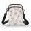 Dog Pattern Adjustable Crossbody Bag with Double-layer Small Crossbody Purse Stylish Polyester 1