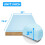 Surmatelas en mousse à mémoire de forme, bleu, 5 cm (taille standard) 3