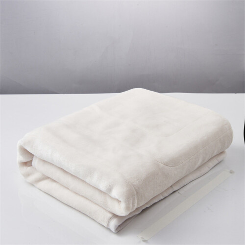 Usb Electric Blanket Single Control Heating Throw for Bed Sofa Office Dormitory Machine Washable Soft Warm Gift, White