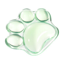 Reposamuñecas con almohadilla de gel azul cielo con forma de huella de gato y ratón (1 unidad)