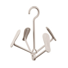Grey Foldable Shoe Drying Rack PP Material 1 Pack