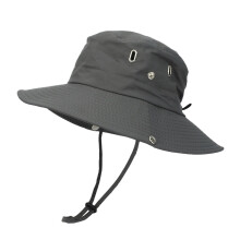 Wide Brim Bucket Hat Sun Hat for Men Women Outdoor Fishing Hiking UV Protection Lightweight Breathable Adjustable Unisex Summer Cap