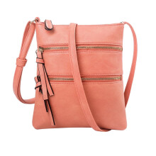 Multi Pockets Crossbody Bags for Women Adjustable Trendy Shoulder Bag Lightweight Vegan Leather Purses
