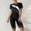 Μαύρο γυναικείο ολόσωμο μαγιό spandex UPF50rash guard 6