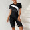 Μαύρο γυναικείο ολόσωμο μαγιό spandex UPF50rash guard 7