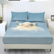 Ensemble de draps pour lit simple en polyester doux et rafraîchissant, 3 pièces
