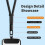 Hand Wrist Strap Lanyard Black 2-Pack 4