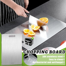 Planche à découper en titane, acier inoxydable de qualité alimentaire, 11,4 7,8