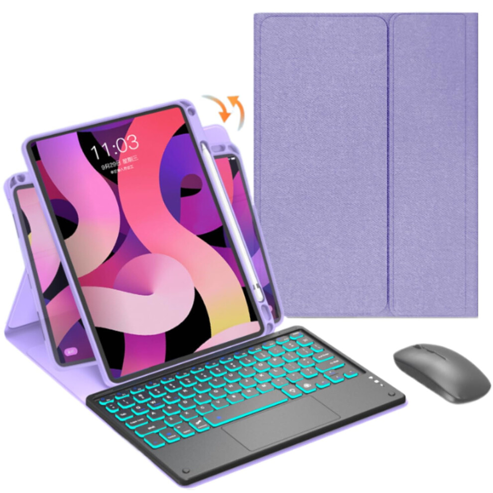 Ipad Pro 11 Inch Keyboard Case With 360 Stand And Backlit 962125699319