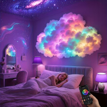 Sada LED svetiel Thundercloud s USB napájaním, meniace farby 3D