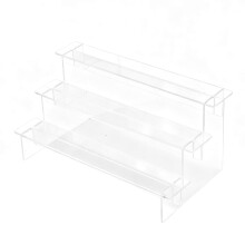 Étagère à échelle en acrylique transparent au design élégant, 25 couches