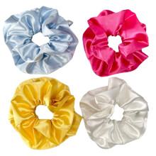 Satin Scrunchie XL for Thick Long Hair Coffee