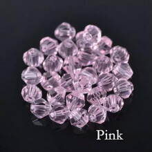 Kristallglas-Bikonusperlen, rosa, 4 mm, 100 Stück