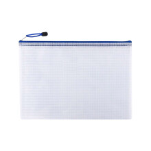 AuroraX Letter Size Pencil Bag with Zipper White Clear