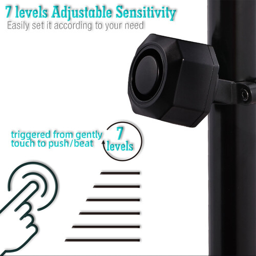Bike Alarm System Black with Remote and Wireless Vibration 2