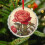Red Rose Ornament Holiday Decoration 2025 4