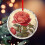 Red Rose Ornament Holiday Decoration 2025 5