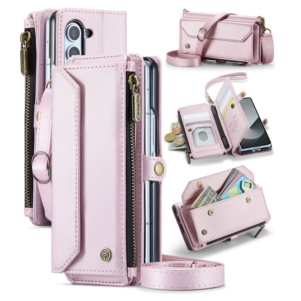 Samsung Galaxy Z Fold 7 Wallet Folio Case Pink 9422877615117