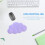 Multi Functional Purple Mouse Wrist Rest with Ergonomic 3