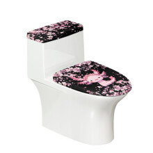 Protège-siège de toilette à base élastique, 2 pièces