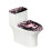 Protège-siège de toilette à base élastique, 2 pièces 1