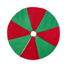 Jupe de sapin de Noël rouge, grand tablier de fête pour taille standard