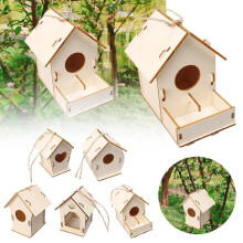Bird House for Robins and Sparrows Nesting Feeder Box