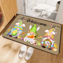 Easter Bunny Egg Decorated Carpet Cloth