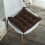 Solid Color Non-Slip Square Seat Cushion with Straps 1