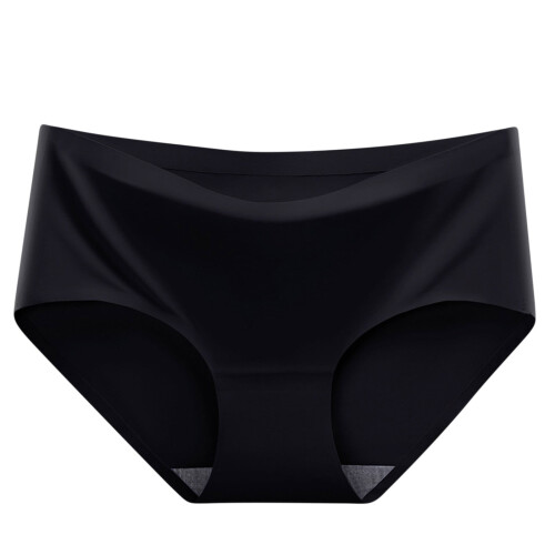 Women's Ice Silk Seamless Panties Mid-Rise 1 Pack