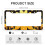 Hive and Bee License Plate Frame Metal 2-Pack 3