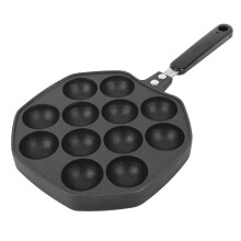 12‑Mold Takoyaki Pan – Compact Aluminum Alloy Non‑Stick Grill Skillet for Octopus Balls & Japanese‑Style Omelet