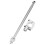 Plated Silver Motorcycle Flagpole Mount for Handlebars 2