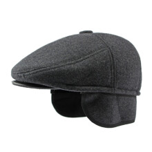 Beret Hats for Women Men's Fall and Winter Ear Warm Tongue Cap British Retro Beret Forward Cap for Women