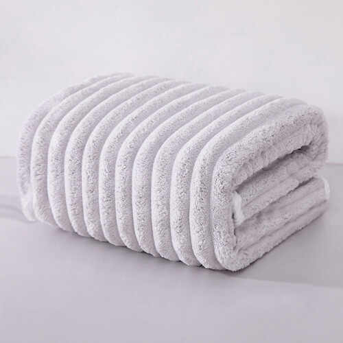 Velvet Bath Towel Set Absorbent Thick Soft Lightweight