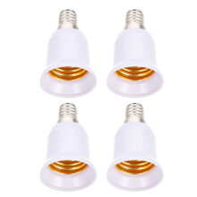 E14 to E27 lamp socket adapter 4 pcs