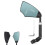 Bike Rearview Mirror Retractable Multi-Angle Adjustable 1