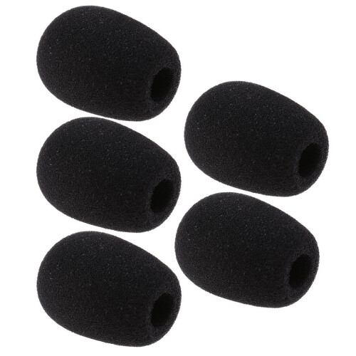 Headset Sponge Cover Windscreen 5 pcs 45x12mm