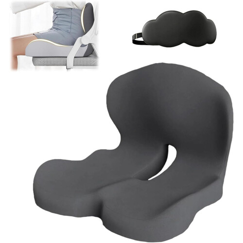 Sædehynde i memory foam med lændestøtte (1 stk.)