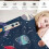Flannel Blanket Space Explorer Navy Blue 60x80in 3