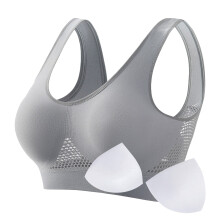 Sutiã esportivo plus size feminino para corrida e ioga.