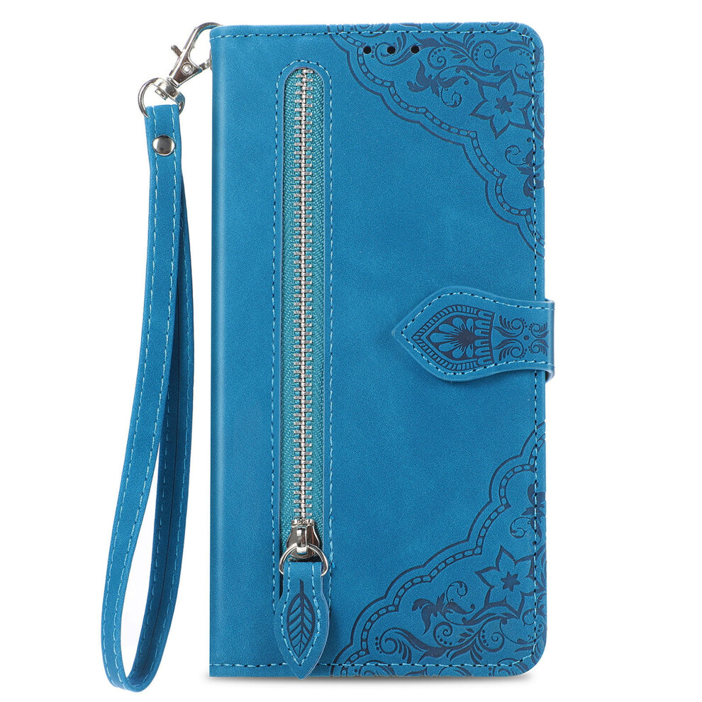 Samsung Galaxy A16 5G Wallet Case Pu Leather Flip Folio Blue 968604557408