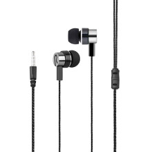 Kablede ørepropper3,5 mm in-ear stereohovedtelefoner med mikrofon2-pak