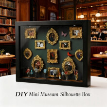 Cadre photo miniature pour musée, vert, 1 pièce