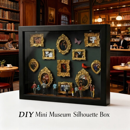 Cadre photo miniature pour musée, vert, 1 pièce